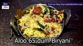 உருளைக்கிழங்கு 65 தம் பிரியாணி / Goki’s Kitchen